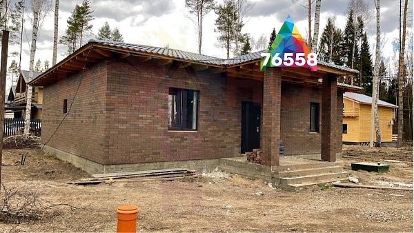 Дом 107+12.7 кв.м в Родное Пушкино. Участок 76558 Купить готовый 1 этажный дом из газоблока (газобетона) 107 м2 с участком 5.35 соток в коттеджном поселке Родное Пушкино, Московская Область | Родной Дом