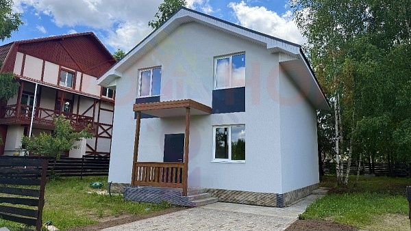 Купить готовый 2 этажный дом из камня 150 м2 с участком 6.21 соток в коттеджном поселке ЭКО-Парк Воскресенские берега, Московская Область | Родной Дом
