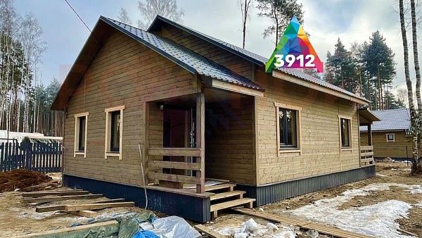 Купить готовый 1 этажный дом из бруса 88 м2 с участком 5.42 соток в коттеджном поселке Родное Пешково, Московская Область | Родной Дом