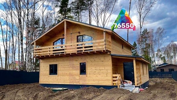 Купить готовый 2 этажный дом из бруса 199 м2 с участком 9.97 соток в коттеджном поселке Родное Пушкино, Московская Область | Родной Дом