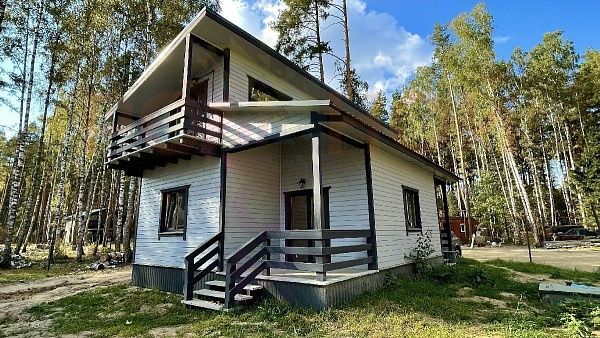 Дом 110 кв.м в Литвиново Вилладж Купить готовый 2 этажный дом из бруса 110 м2 с участком 4 соток в коттеджном поселке Литвиново Вилладж, Московская Область | Родной Дом