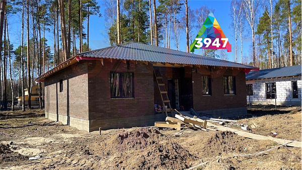 Купить готовый 1 этажный дом из газоблока (газобетона) 111 м2 с участком 11.5 соток в коттеджном поселке Родное Пешково, Московская Область | Родной Дом