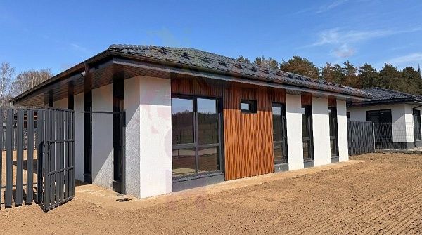 Купить готовый 1 этажный дом из газоблока (газобетона) 79 м2 с участком 4 соток в коттеджном поселке Литвиново Вилладж, Московская Область | Родной Дом