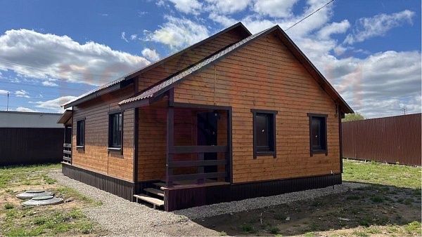 Купить готовый 1 этажный дом из бруса 88 м2 с участком 9.96 соток в коттеджном поселке Литвиново Парк, Московская Область | Родной Дом